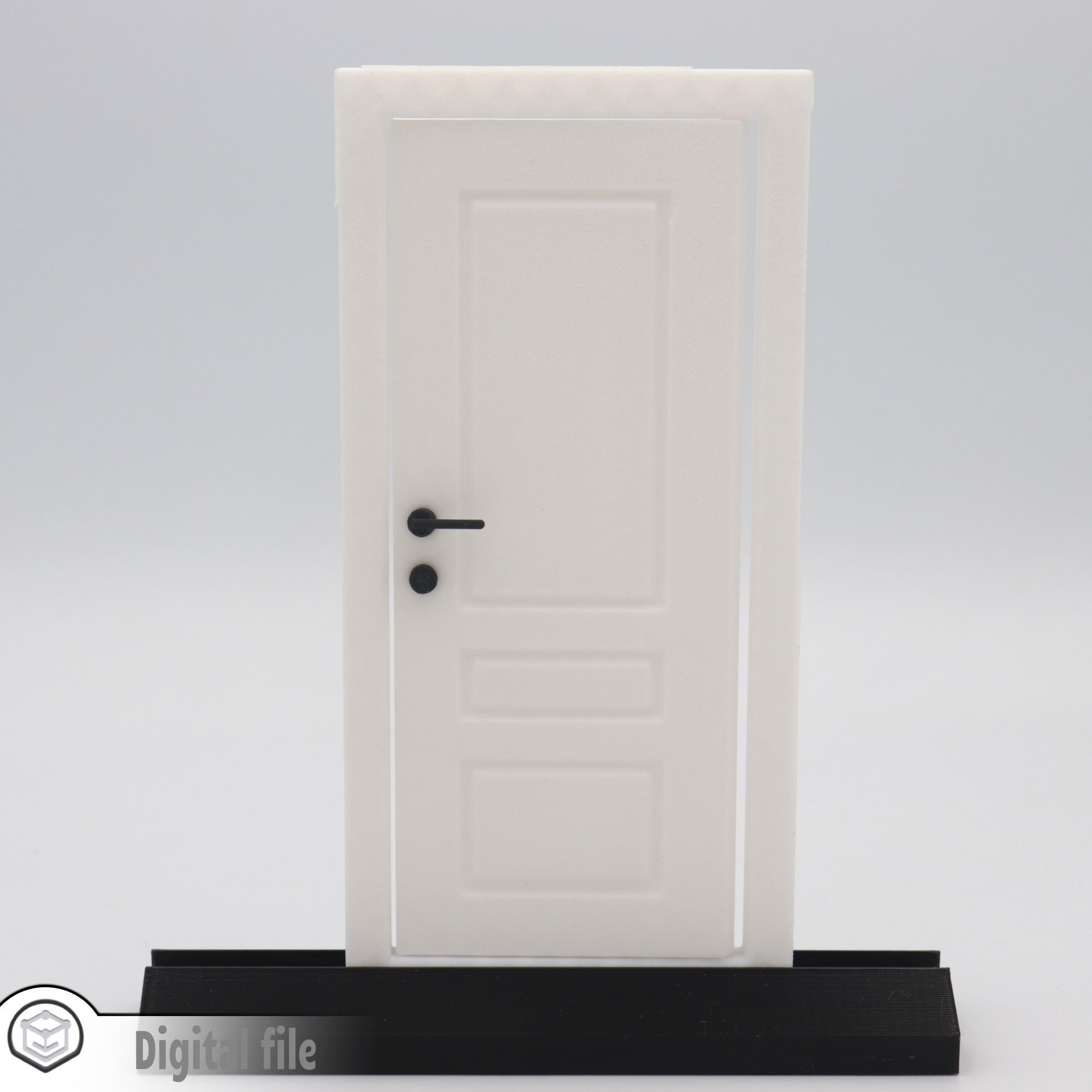 Functional Door style 4 3D print model_3