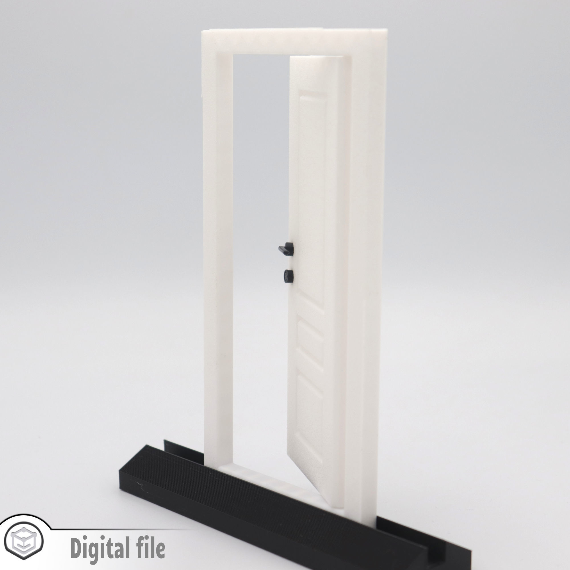 Functional Door style 4 3D print model_1
