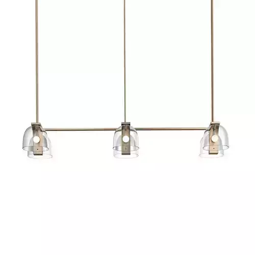 Tubi Pendant Glass Lamp by Articolo Studios