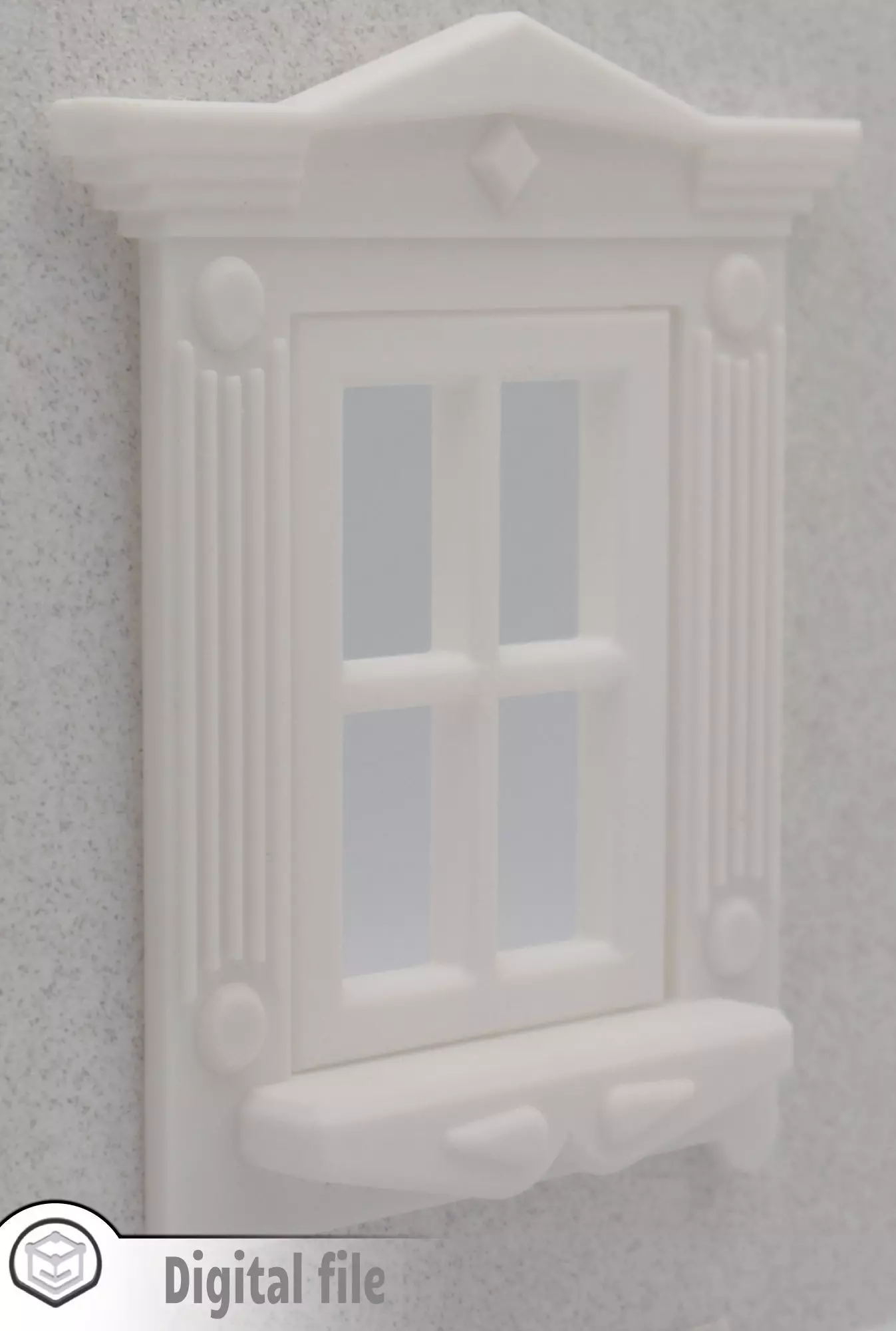 Functional Single window style 2 multi-color and multi-material  3D print model_0
