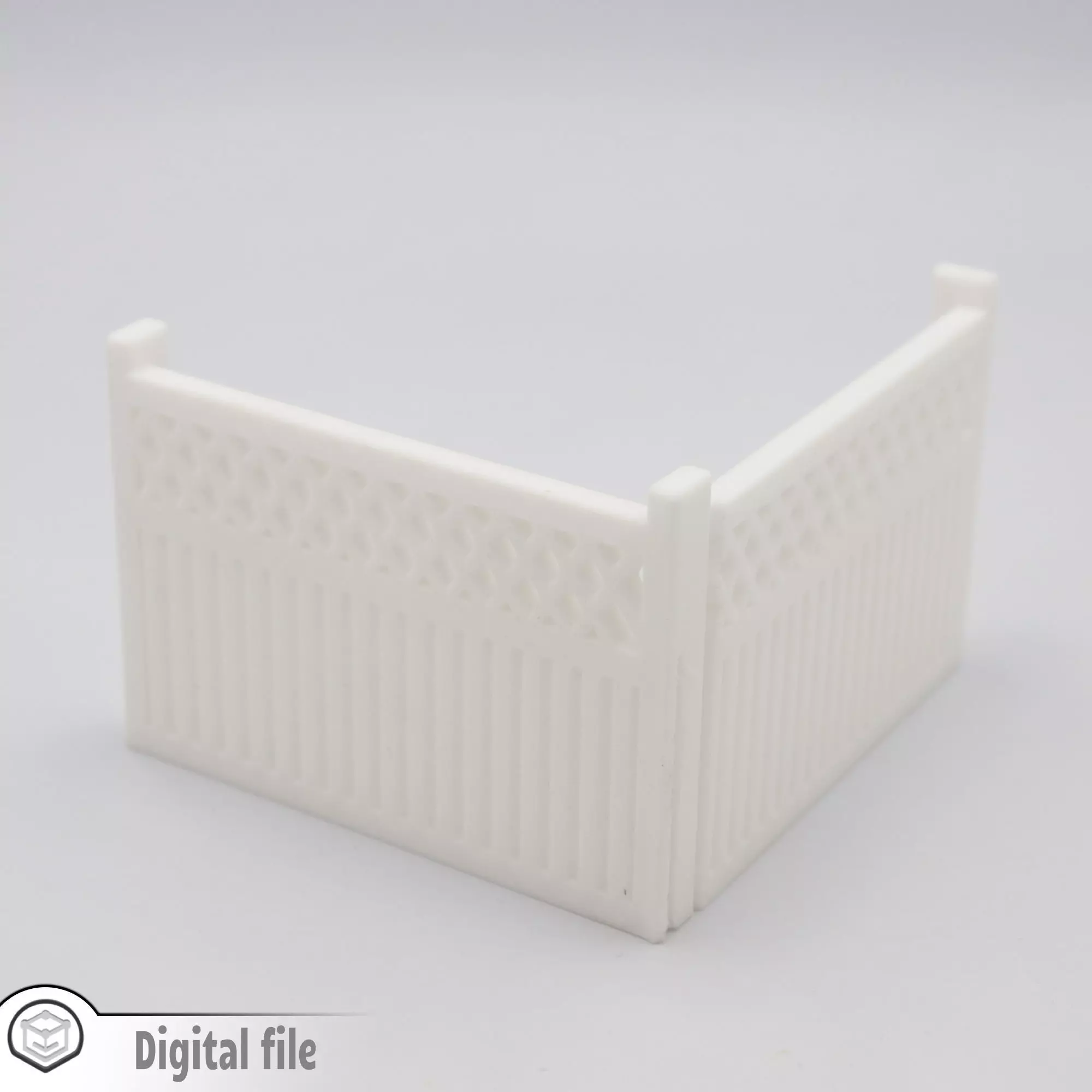 miniature High fence 2 modular  3D print model_0