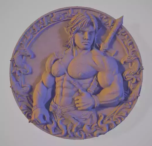 Muscle Link - The Legend of Zelda Embossed relief 3D print model