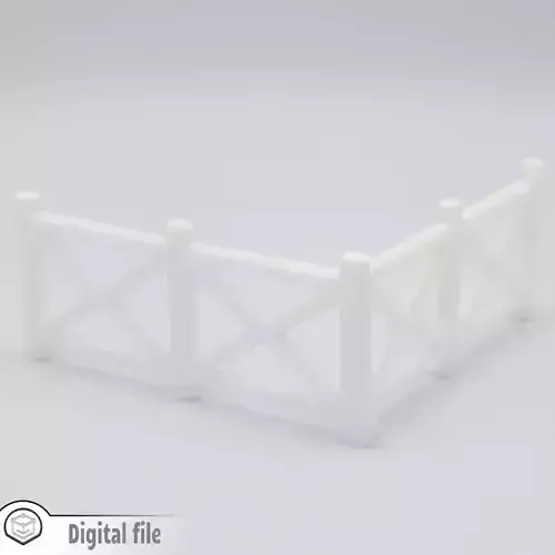 miniature Low fence 3 modular 