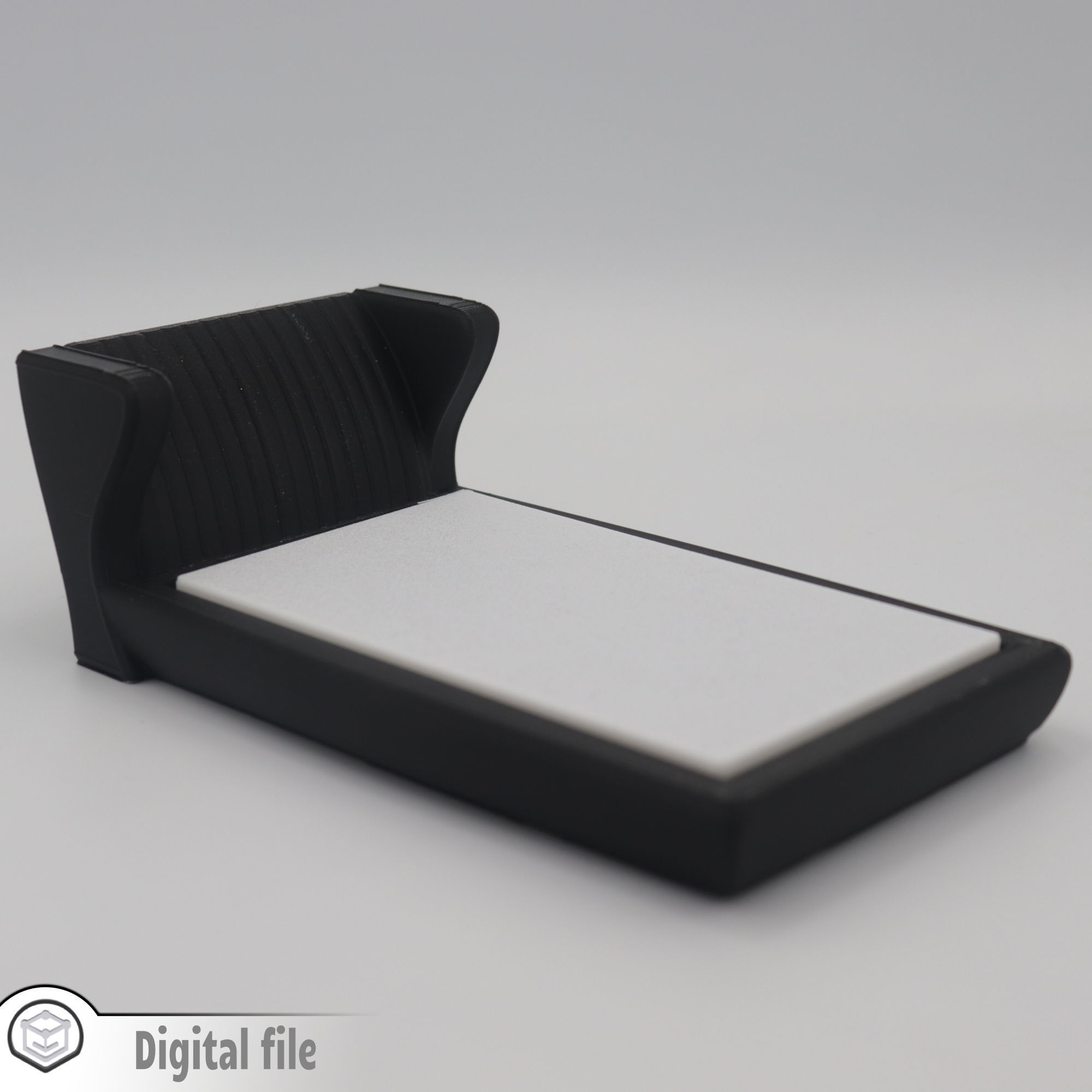 Modern bed design 2 3D print model_2