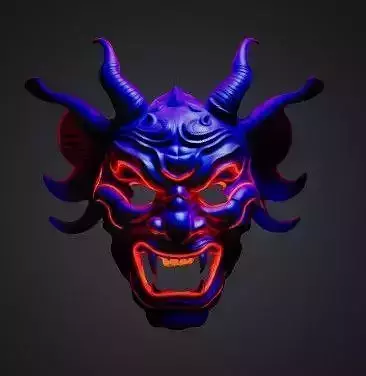 Oni mask 3D print model