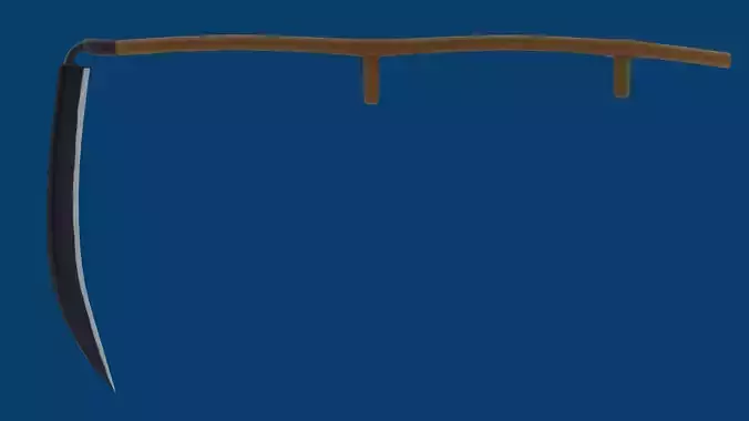 Scythe Low-poly 3D model