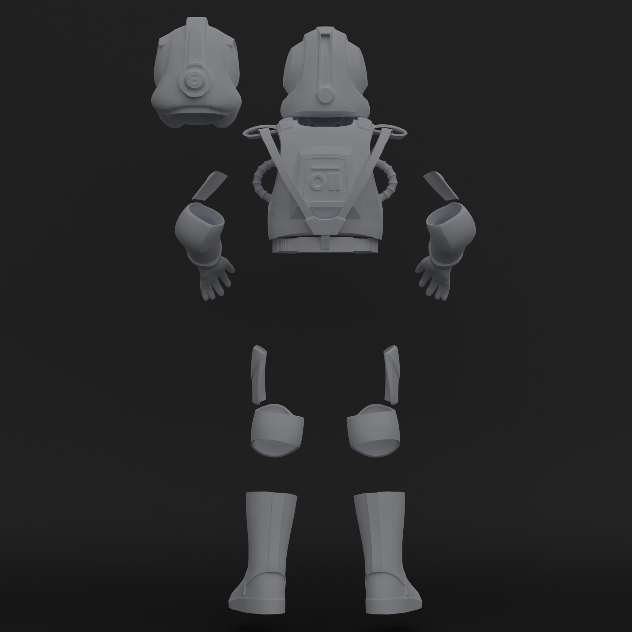 Clone Pilot ROTS Kit - One12 - STL files 3D print model_3