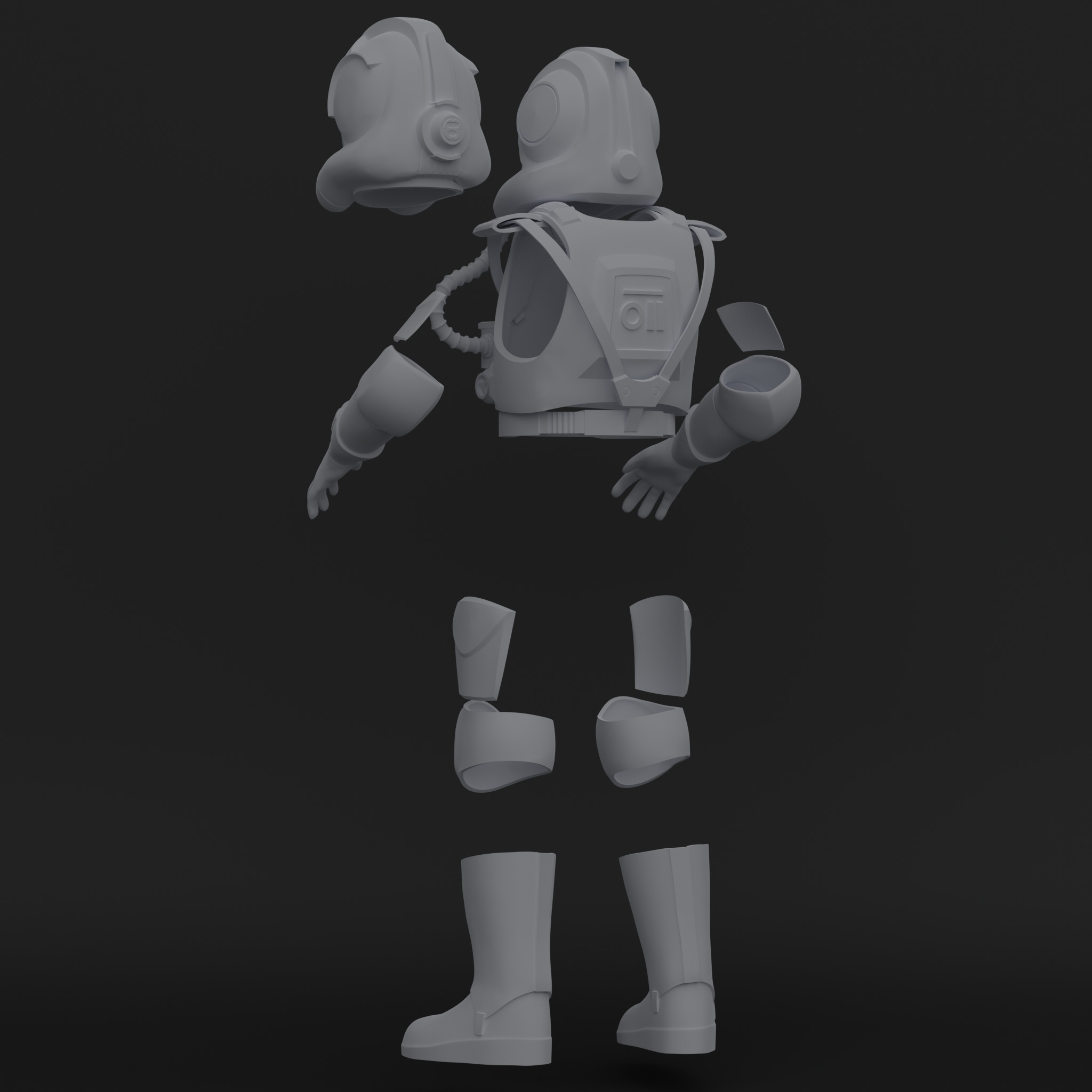 Clone Pilot ROTS Kit - One12 - STL files 3D print model_2