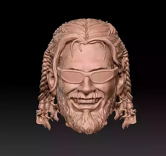 Quinn - Donal Logue head 3D print model