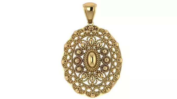 OLD FASHION PENDANT 3D PRINTABLE MODEL 3D print model