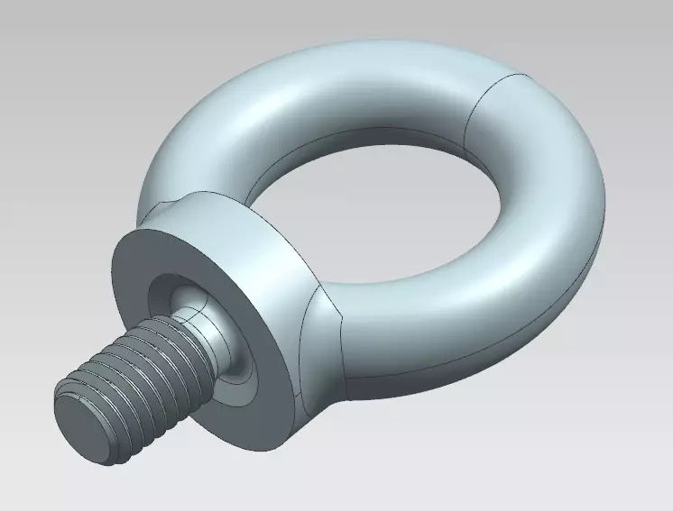 M8 eyebolt for lifting 3D print model_0
