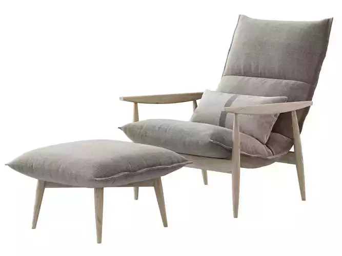 Tao Lounge Chair and Ottoman
