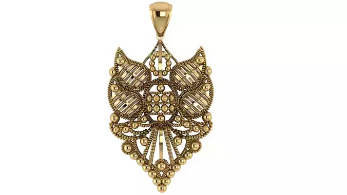 ARABIC STYLE PENDANT 3D PRINTABLE MODEL
