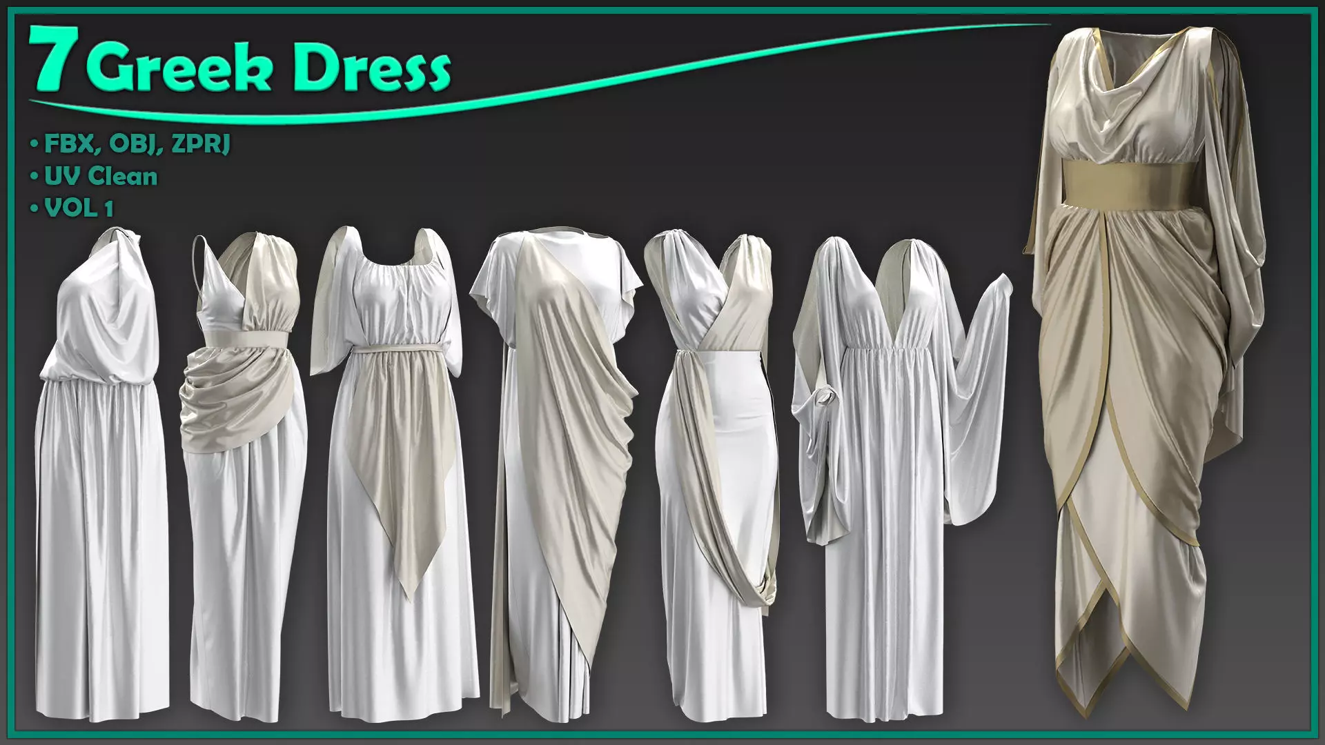 white christmas dresses Mme. Greek Key Dress Long main image 0