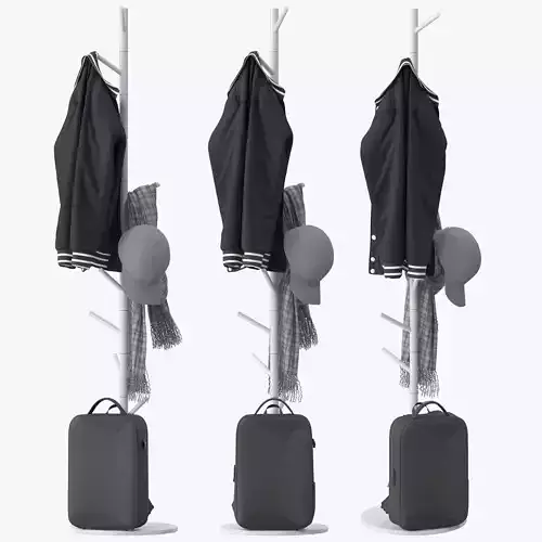 Alga Bontempi Coat Rack 3D model