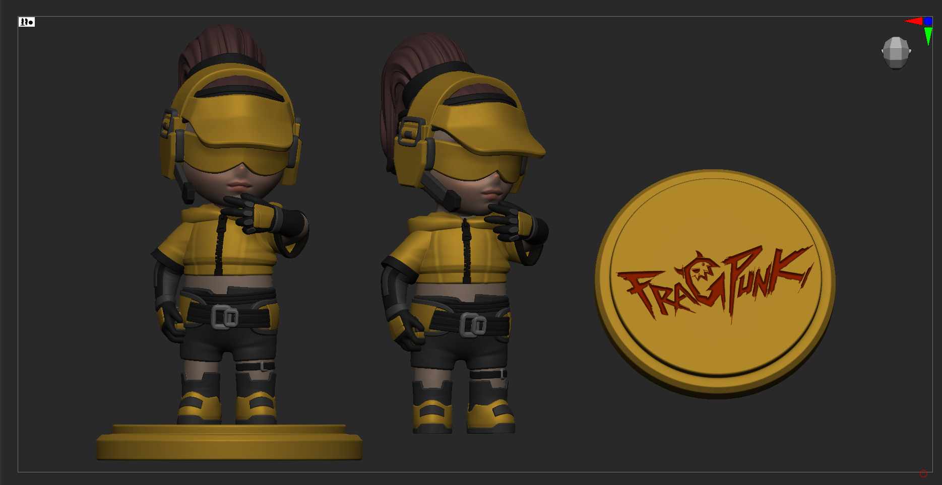Hollowpoint FragPunk Chibi 3D print model_3