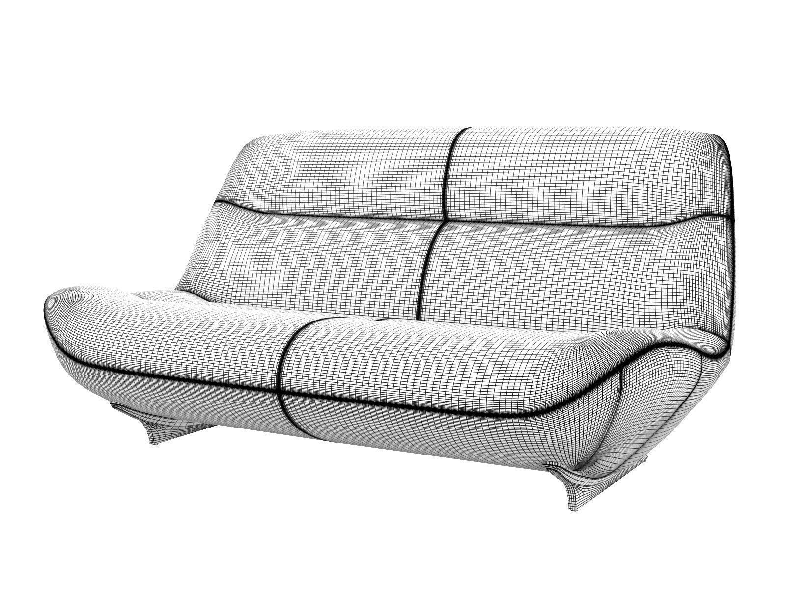 Manarola Loveseat 3D model_4