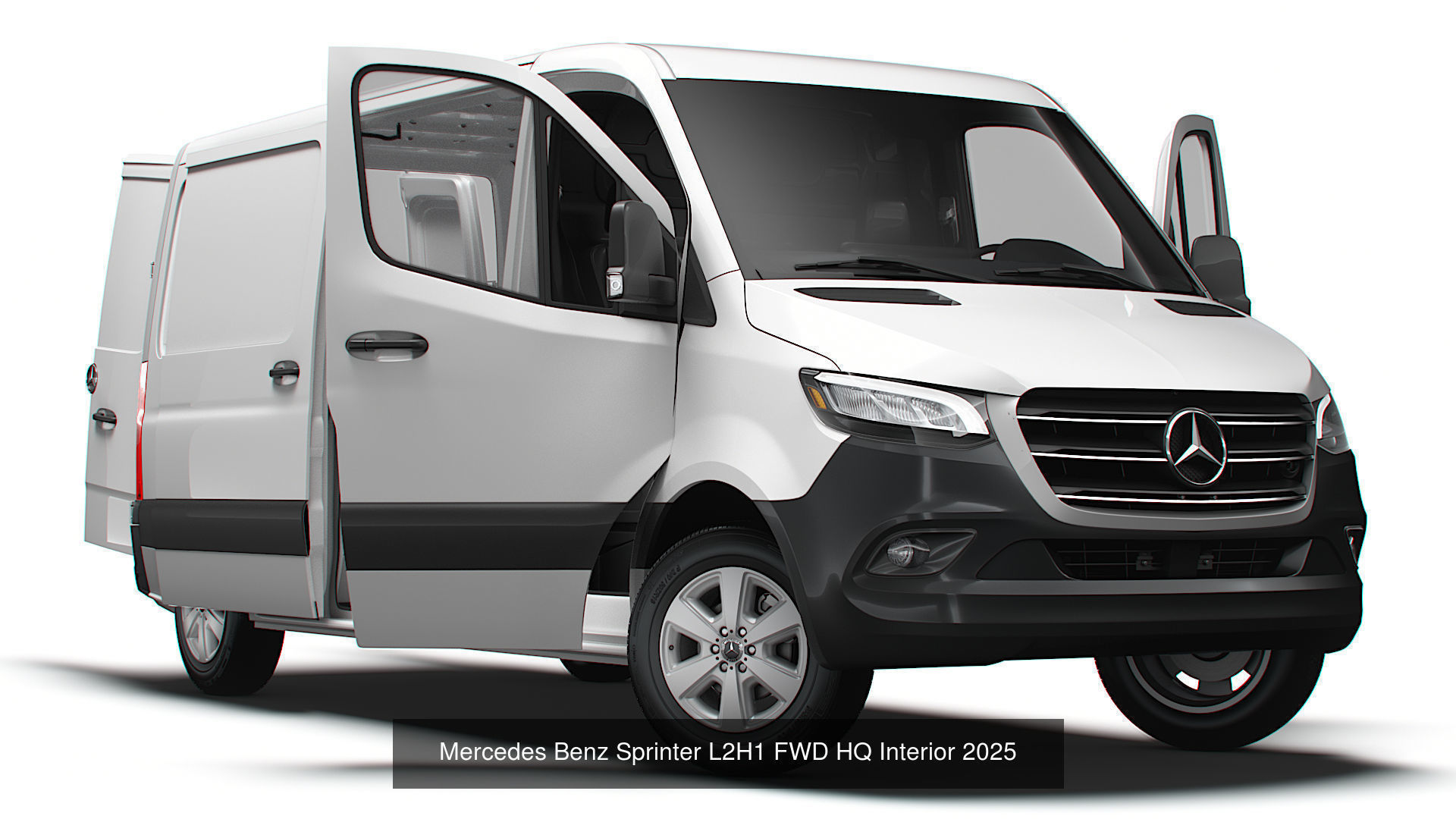 Mercedes Sprinter Panel Van HQ Interior 2025 3D Model Collection_7