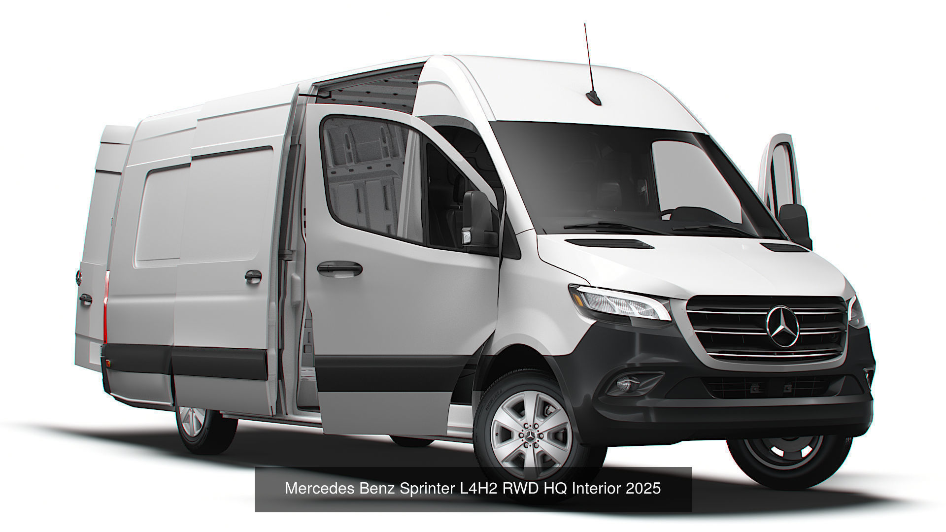 Mercedes Sprinter Panel Van HQ Interior 2025 3D Model Collection_2