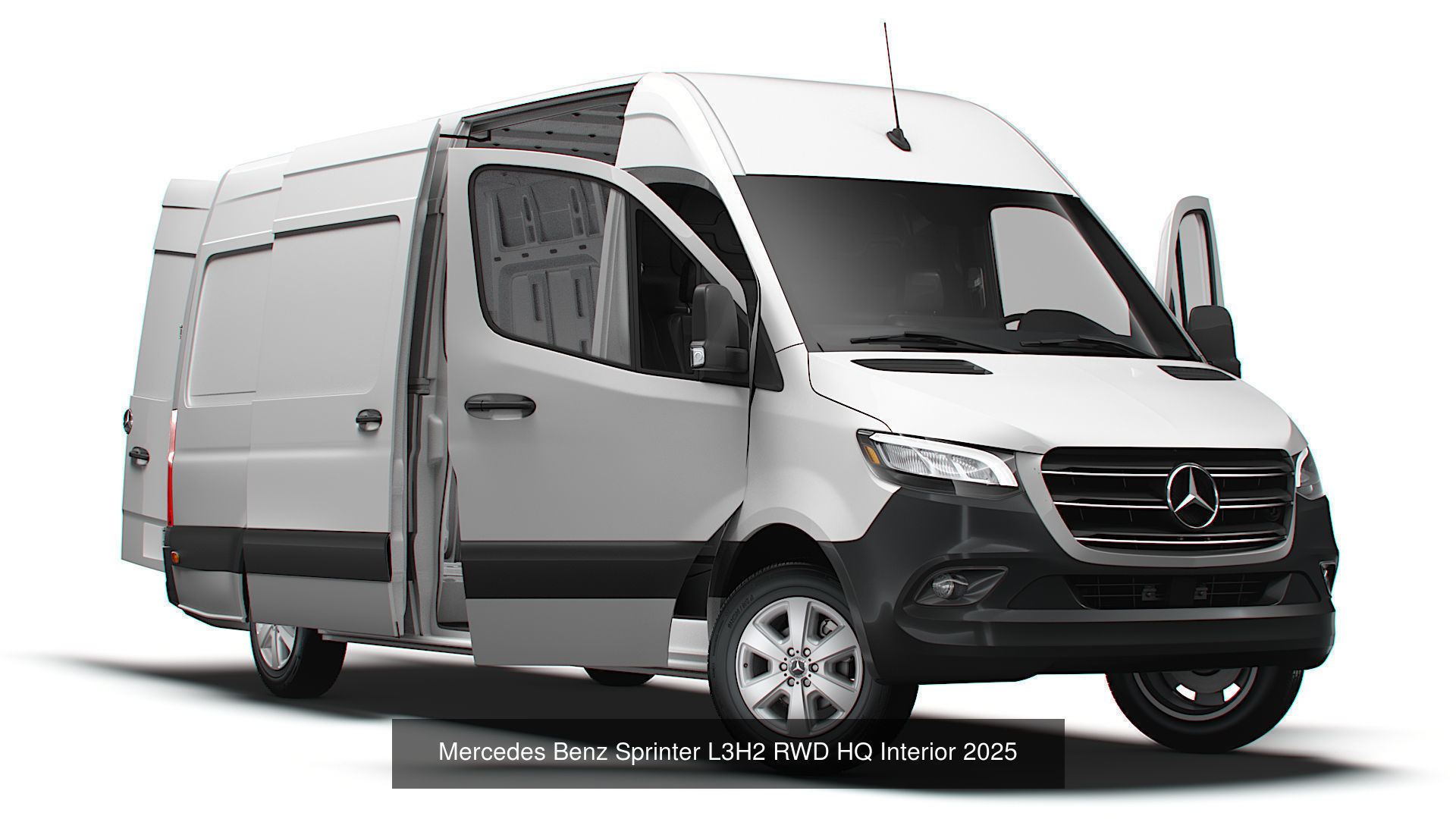 Mercedes Sprinter Panel Van HQ Interior 2025 3D Model Collection_3