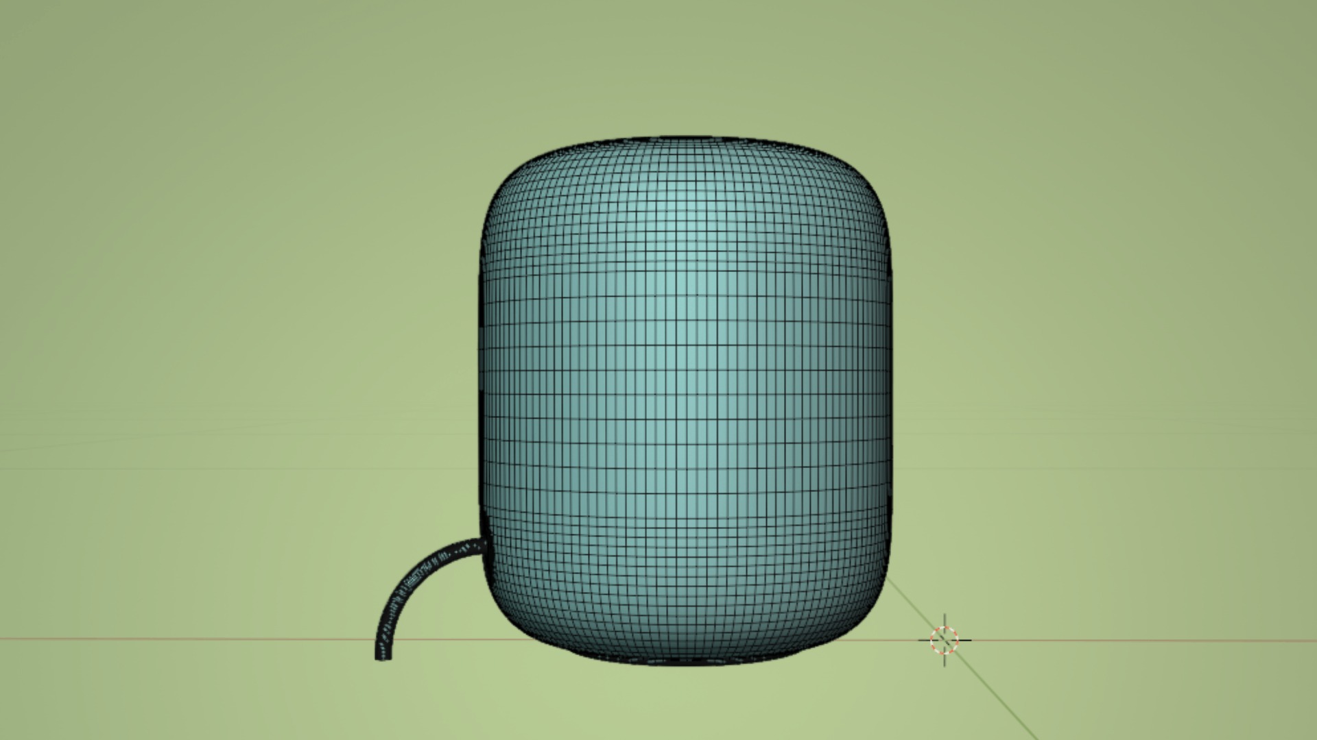Apple HomePod 2024 Midnight 3D model_8