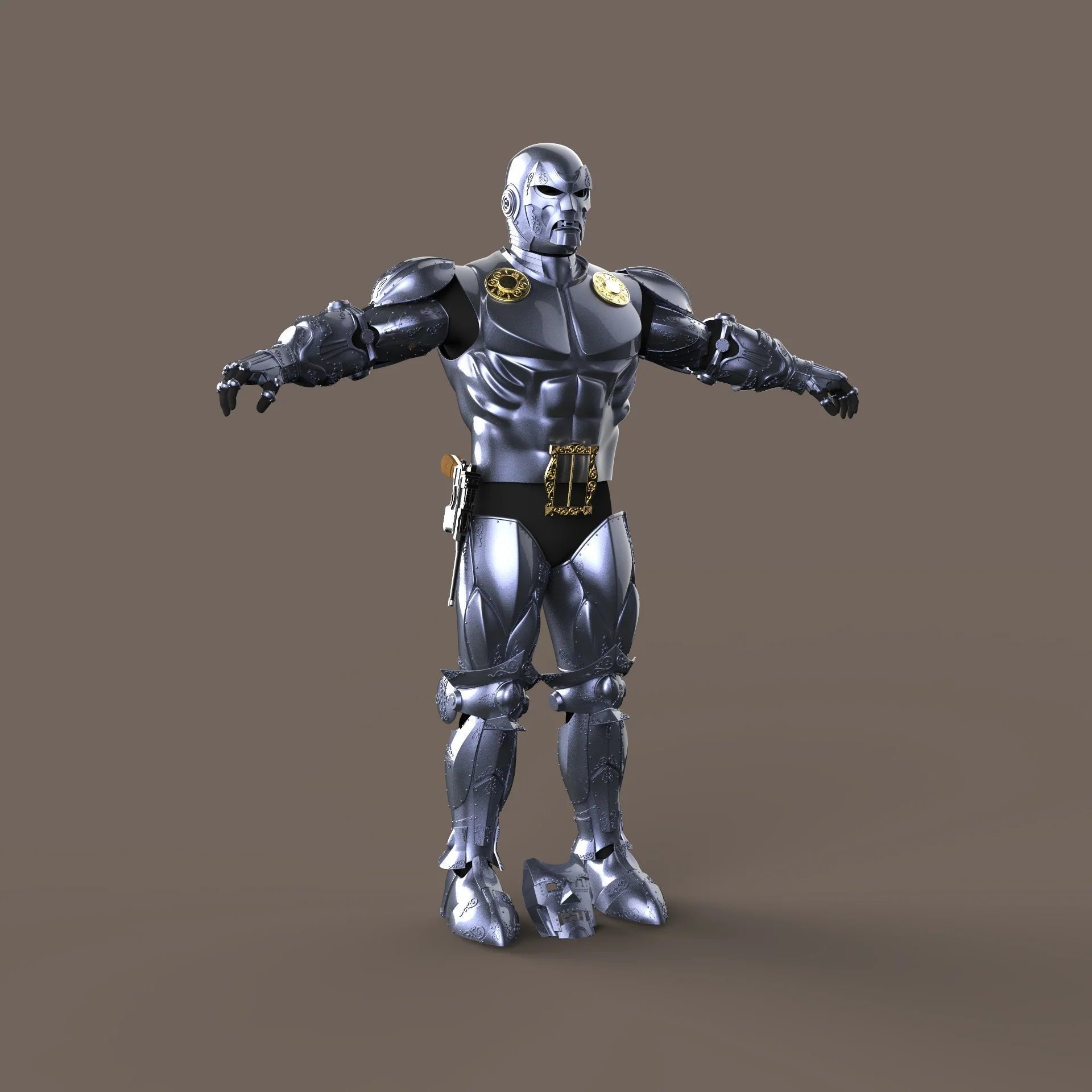 Dr Doom Full Armor from Legendary Series 3D Model Ready to Print 3D print model_6