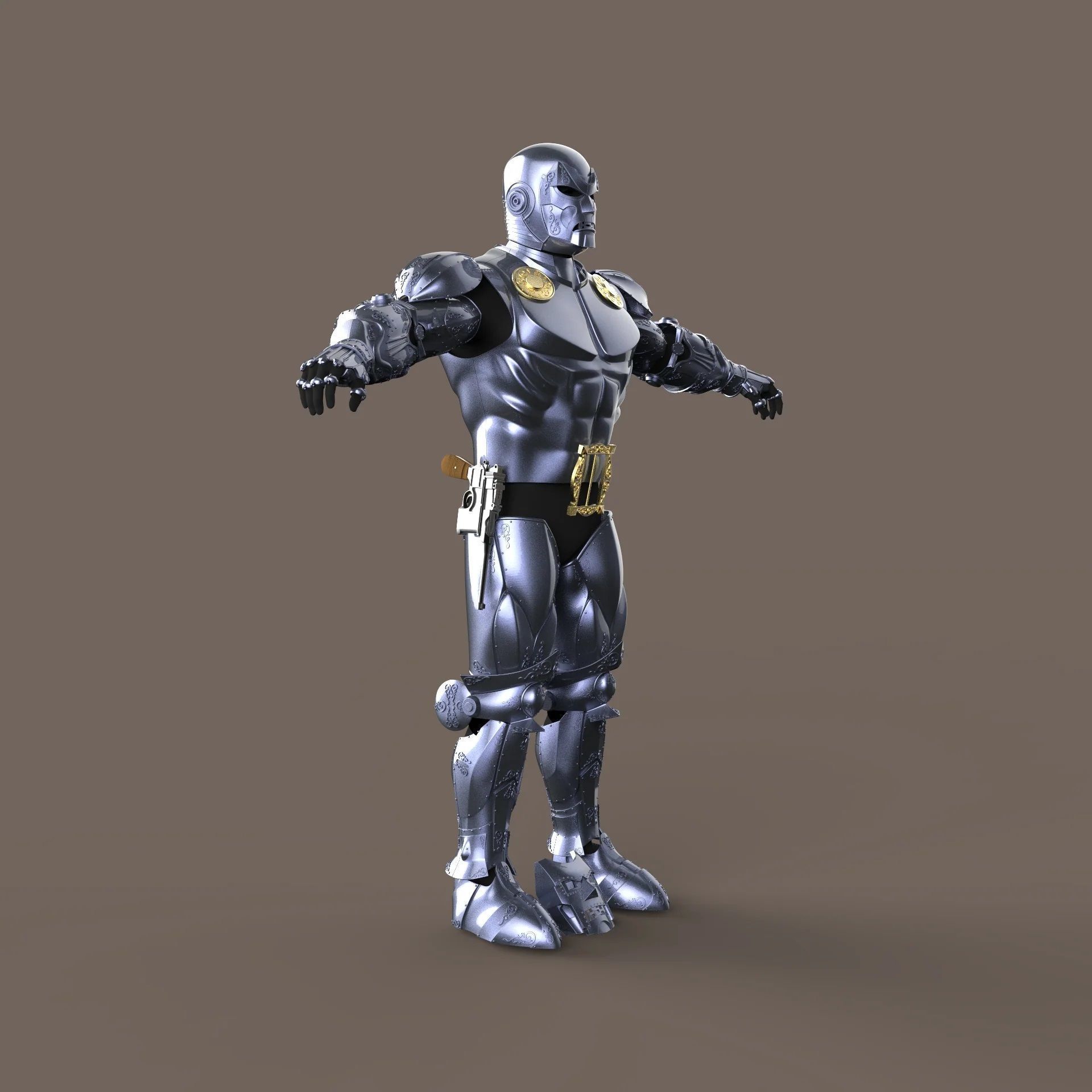 Dr Doom Full Armor from Legendary Series 3D Model Ready to Print 3D print model_4