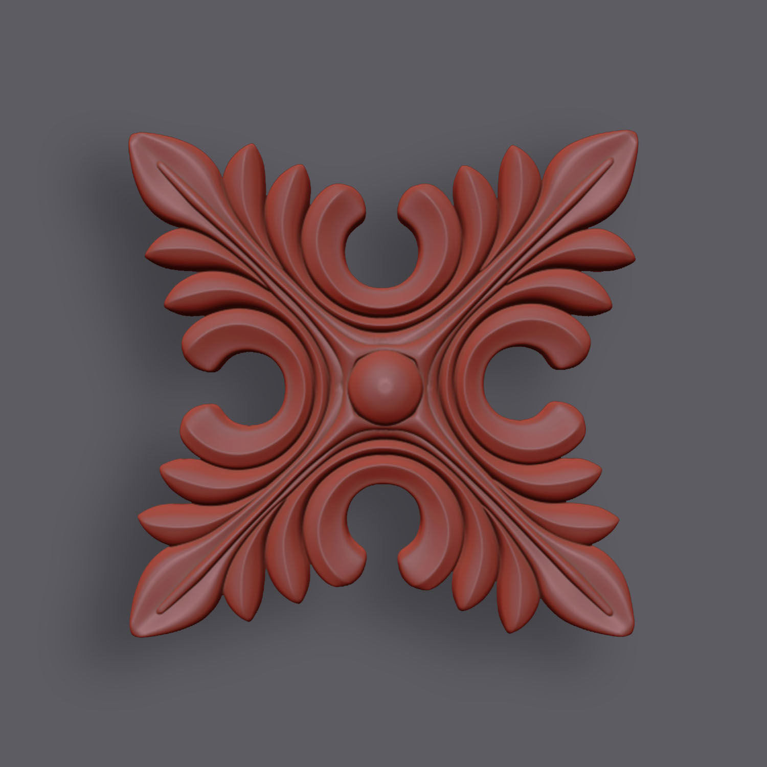 5 Flowers Ornamental Pack 9 3D model_10