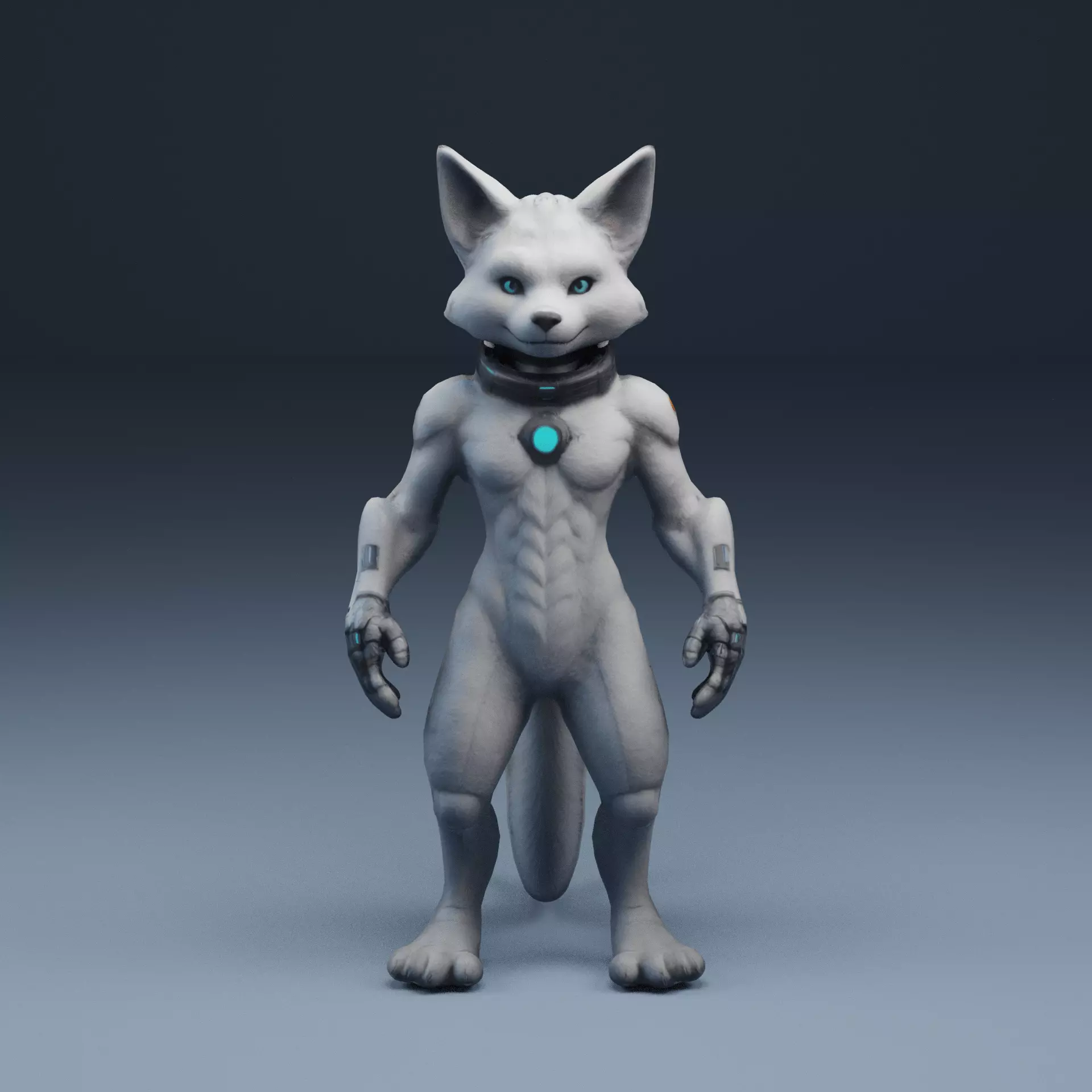Rabbit Sci-fi Low-poly 3D model