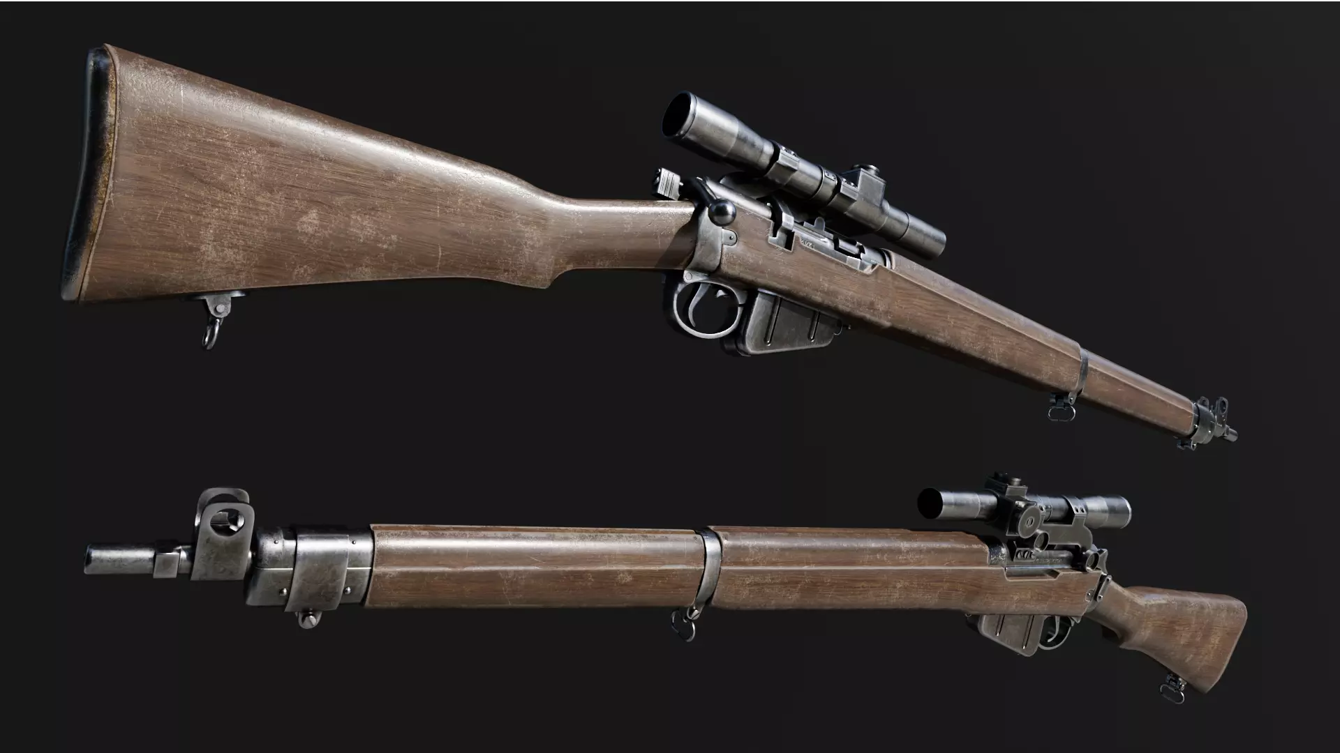 Lee-Enfield Rifle 3D model_0