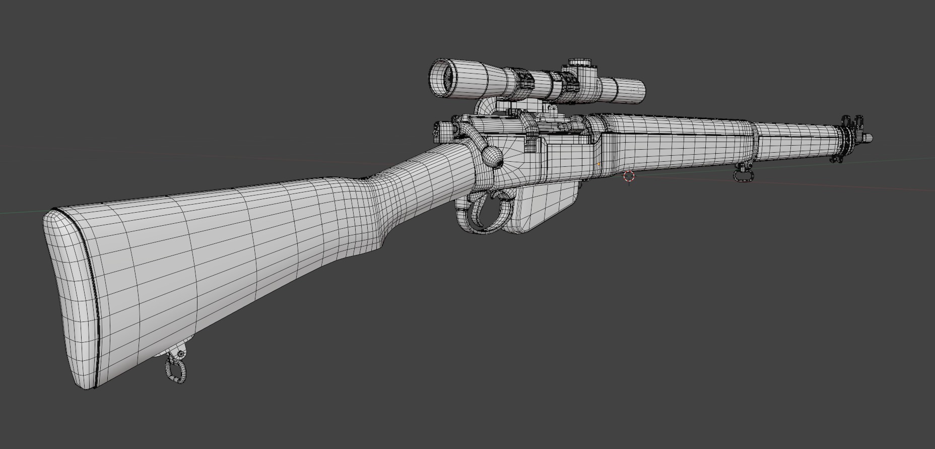 Lee-Enfield Rifle 3D model_5