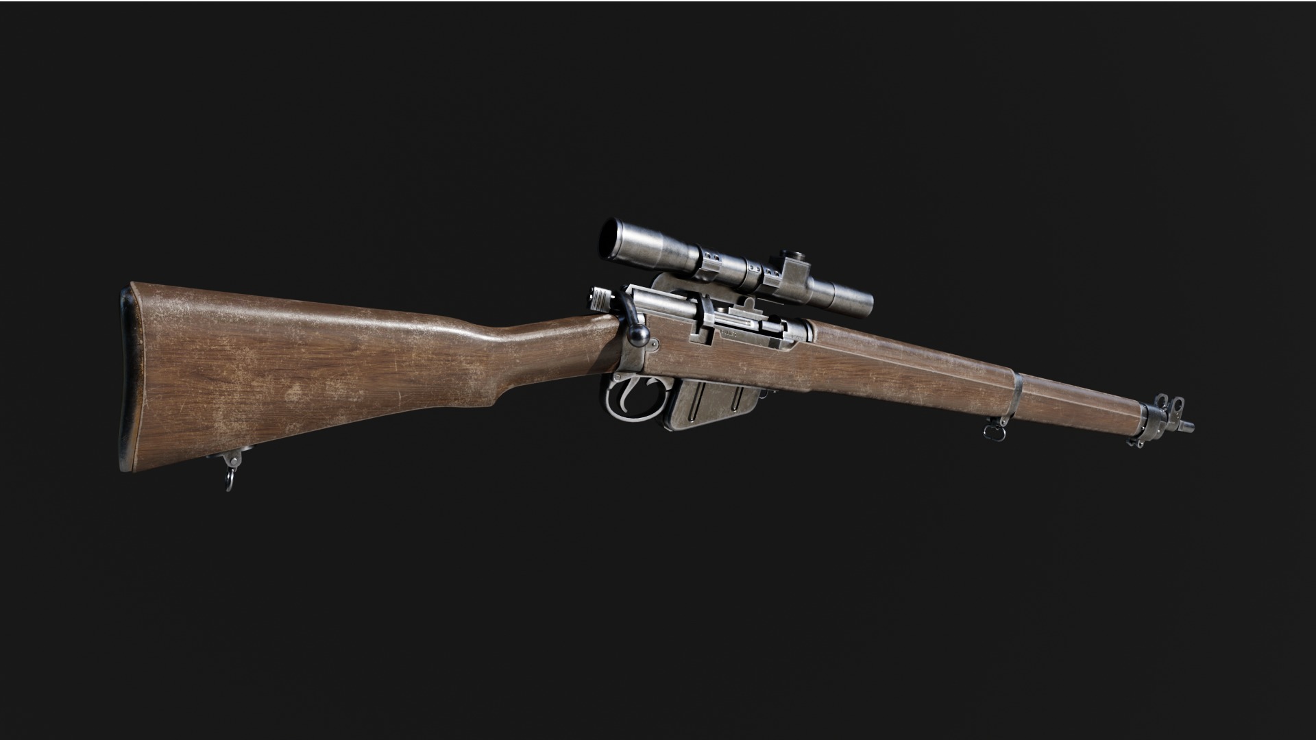 Lee-Enfield Rifle 3D model_1