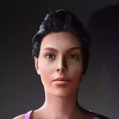Georgina Rodriguez Character Low-poly 3D model