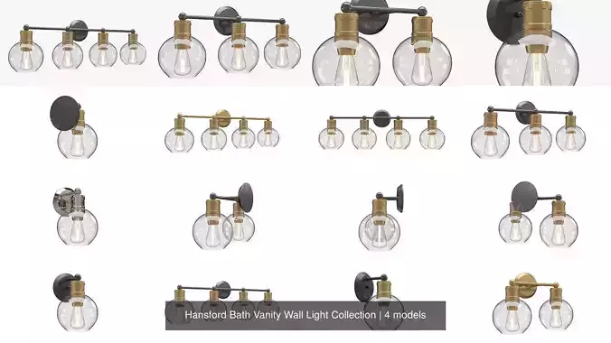 Hansford Bath Vanity Wall Light Collection