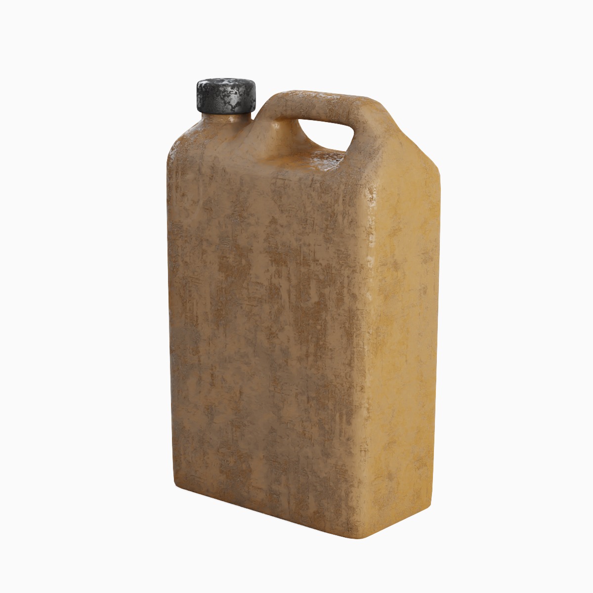 Old Plastic Canister 02 3D model_3