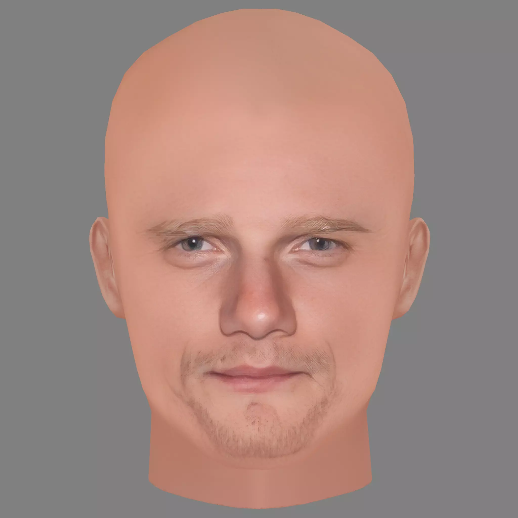 Yuri Kolokolnikov Head - Low poly head for game Low-poly 3D model_0