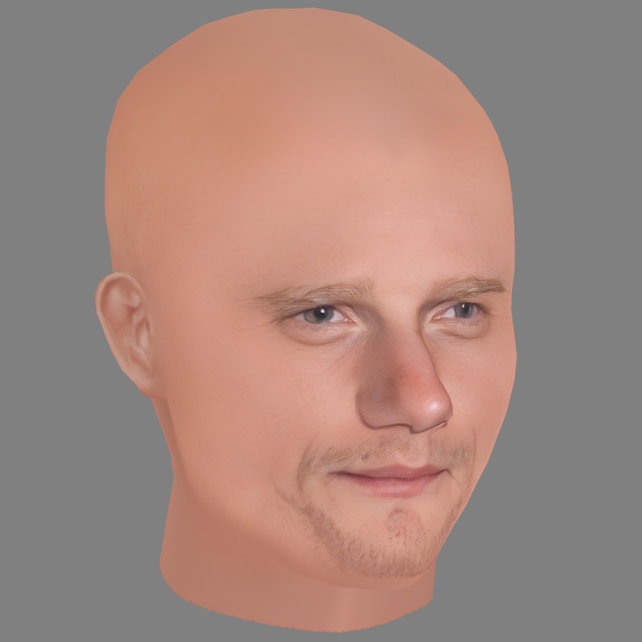 Yuri Kolokolnikov Head - Low poly head for game Low-poly 3D model_6
