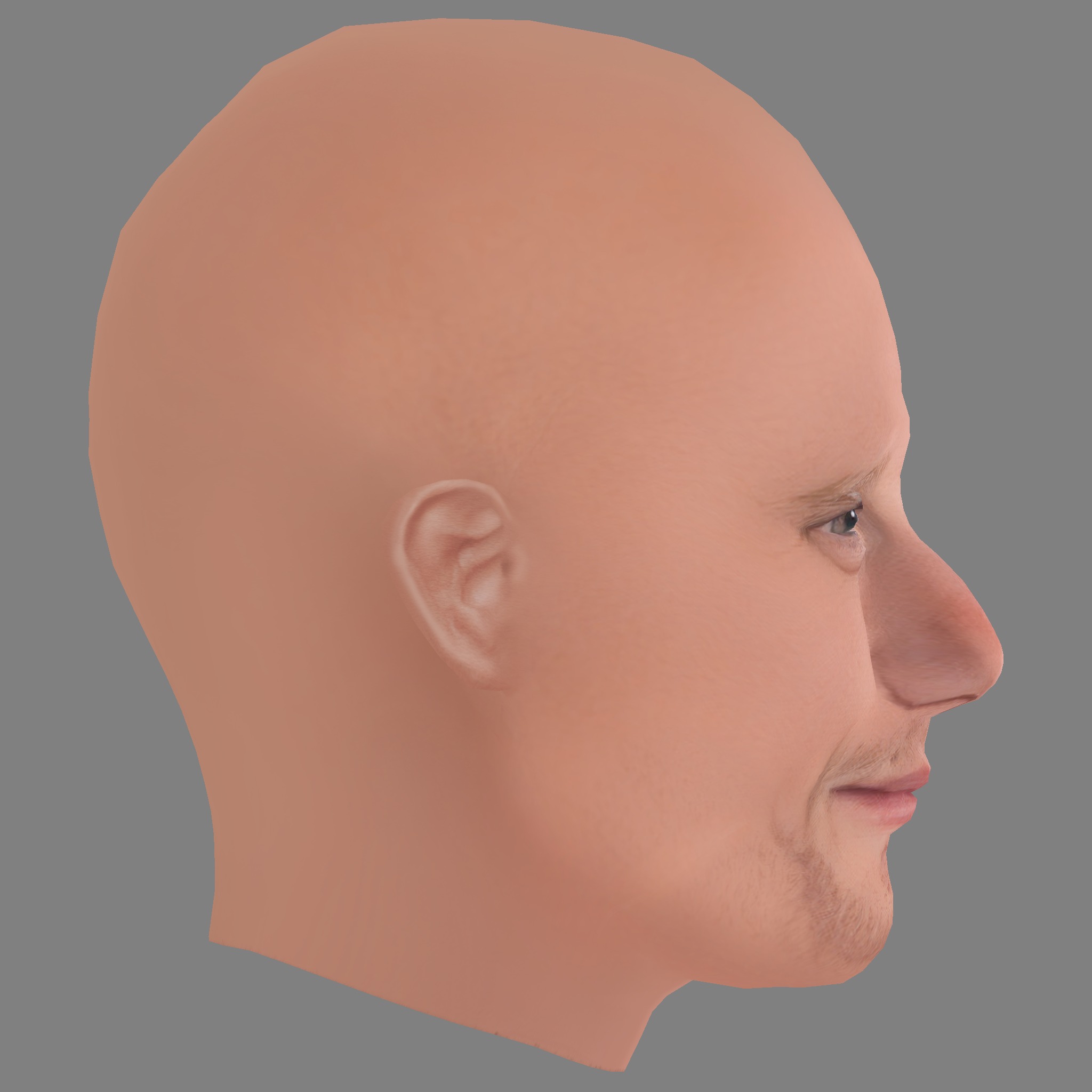 Yuri Kolokolnikov Head - Low poly head for game Low-poly 3D model_5