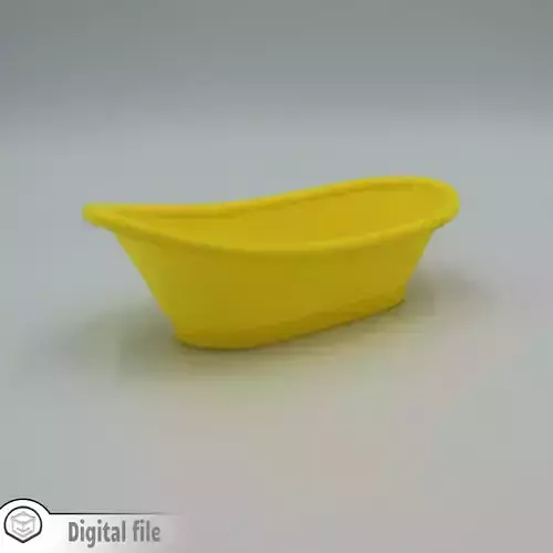 miniature Classic bathtub design  3D print model
