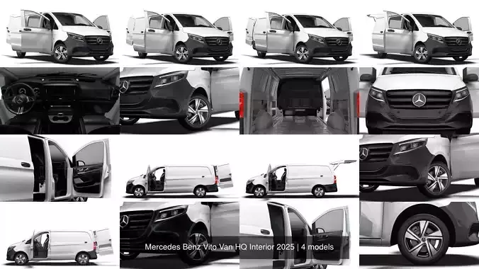 Mercedes Benz Vito Van HQ Interior 2025