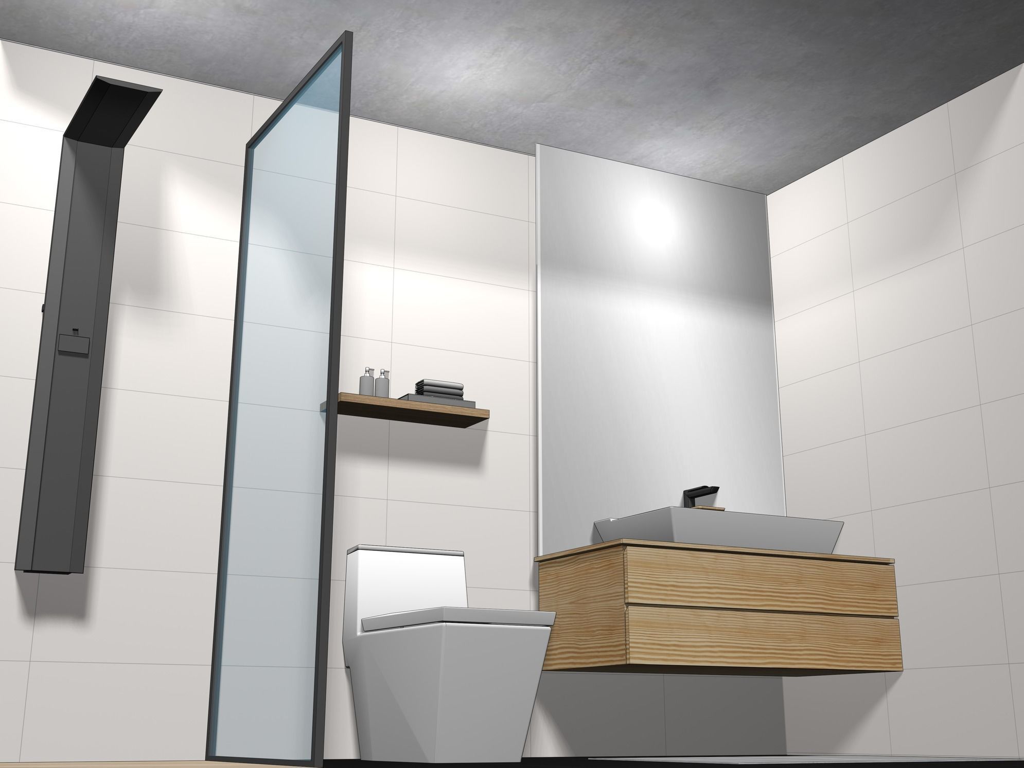 Modular bathroom 24ZZ09 3D model_3