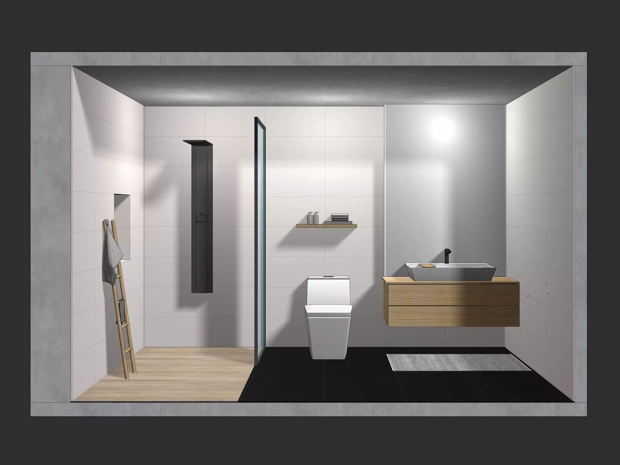 Modular bathroom 24ZZ09 3D model_0