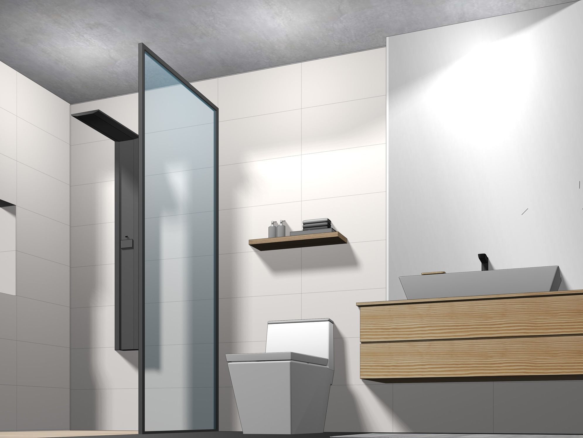 Modular bathroom 24ZZ09 3D model_4