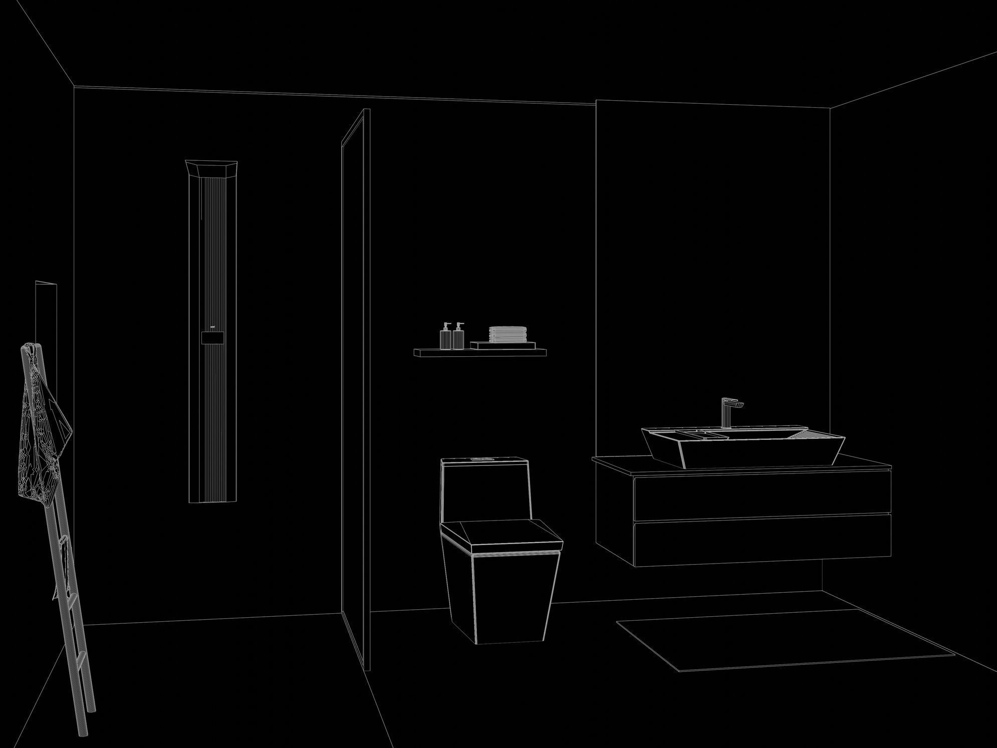 Modular bathroom 24ZZ09 3D model_8