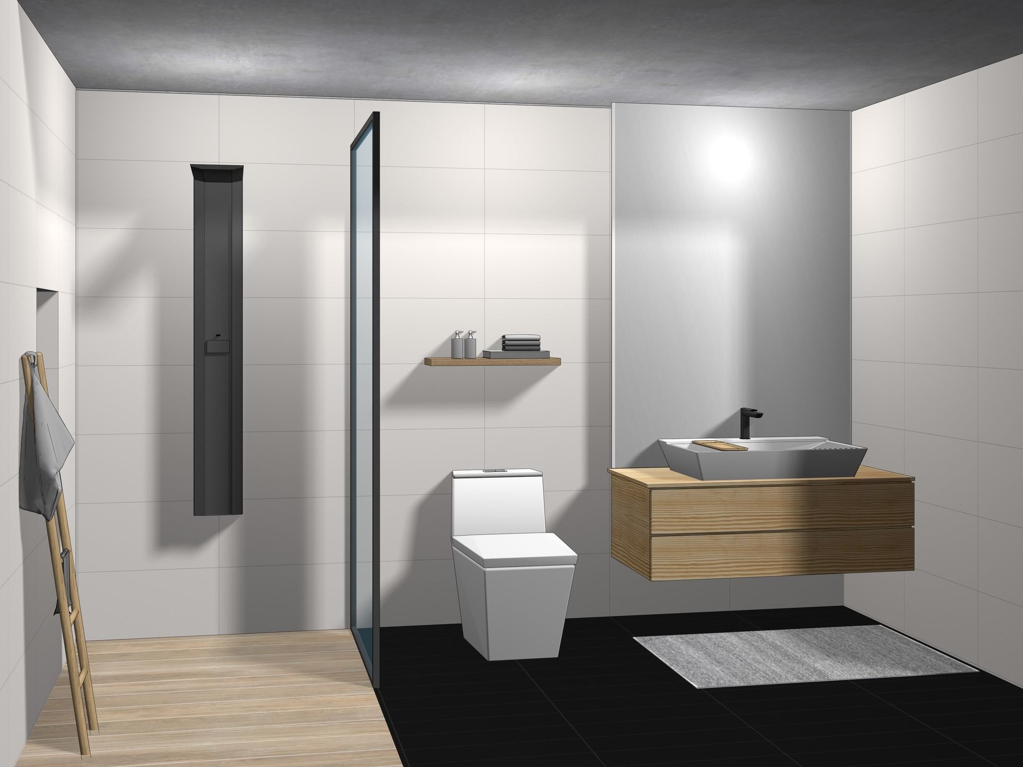 Modular bathroom 24ZZ09 3D model_1