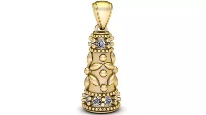 STYLISH ANTIQUE PENDANT 3D PRINTABLE MODEL