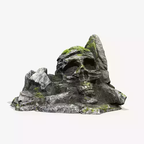 Skull Rock Low-poly 3D model Skull Rock Low-poly 3D model