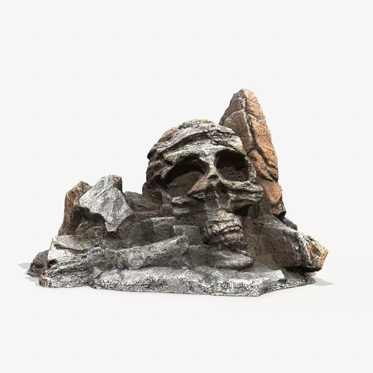 Skull Rock Low-poly 3D model_0
