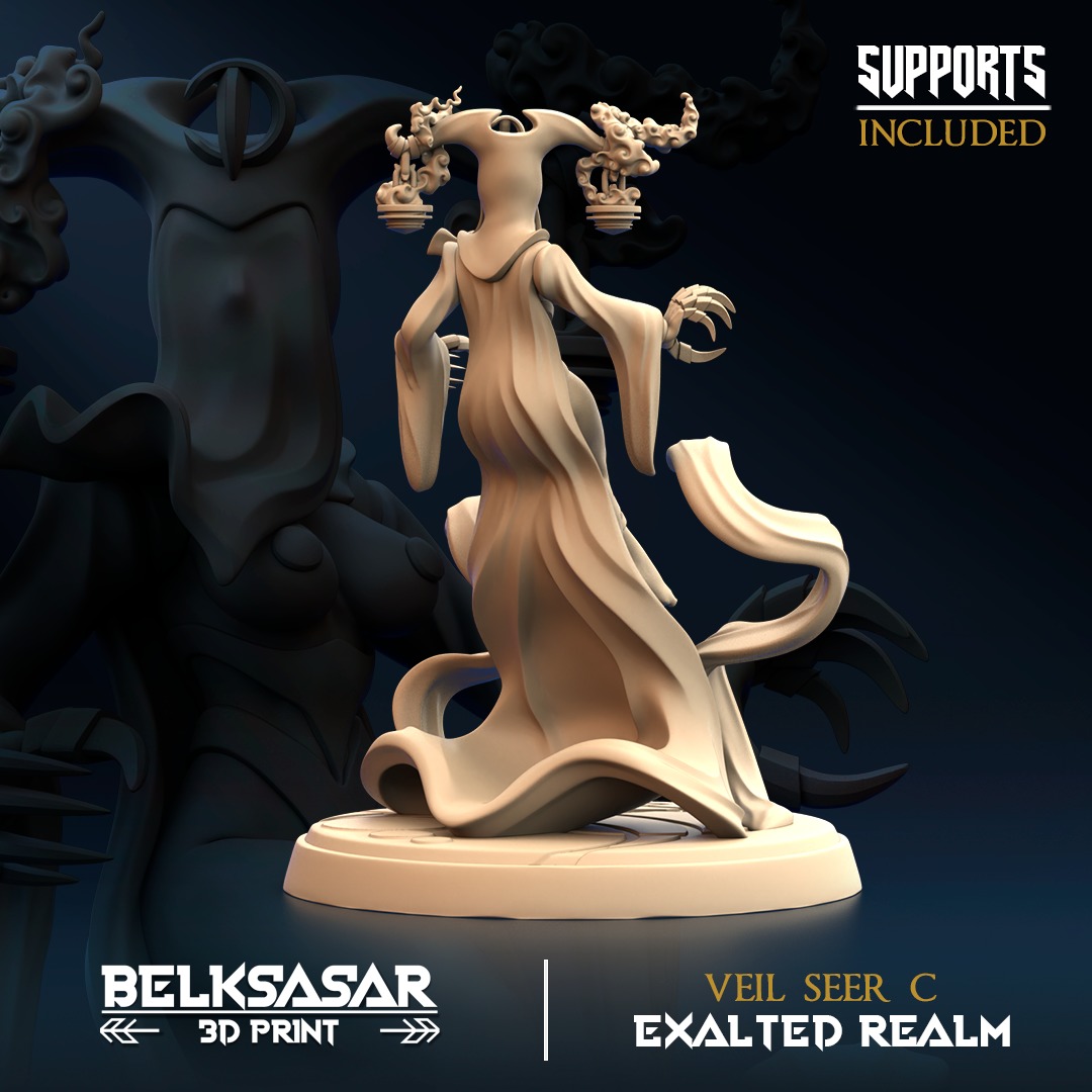 Veil Seer C Nude and Normal 3D print model_6