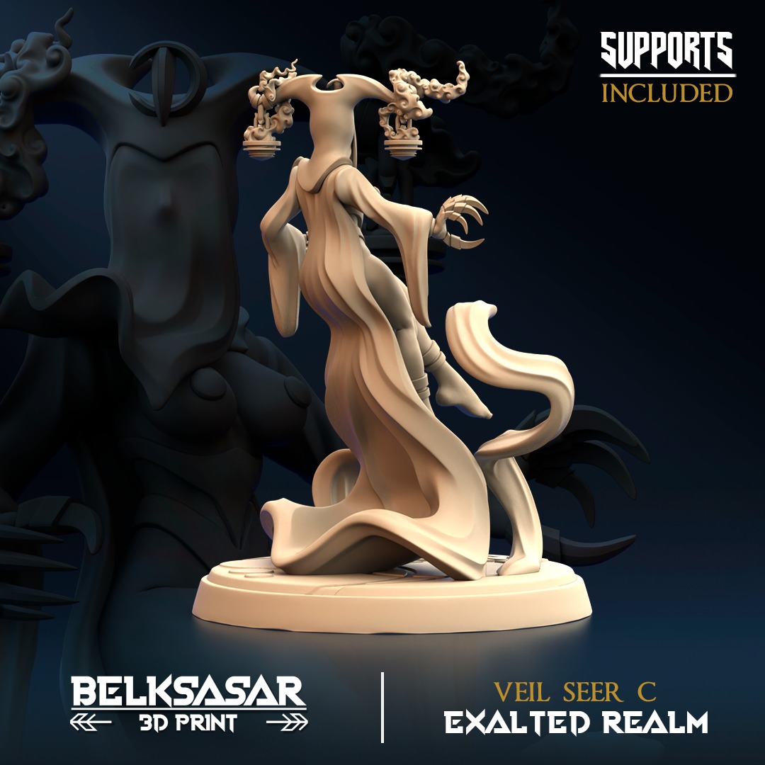 Veil Seer C Nude and Normal 3D print model_3